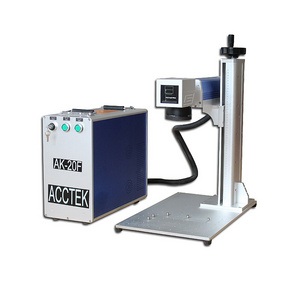 High speed  portable fiber laser marking machine good performance with new type for rubber epoxy  Ceramic ABS PVC PES