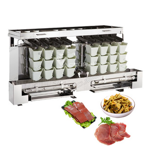 Automatic Fresh Meat Linear Multihead Weigher Weight Scales Salmon Packing Machine for Korean Pickle