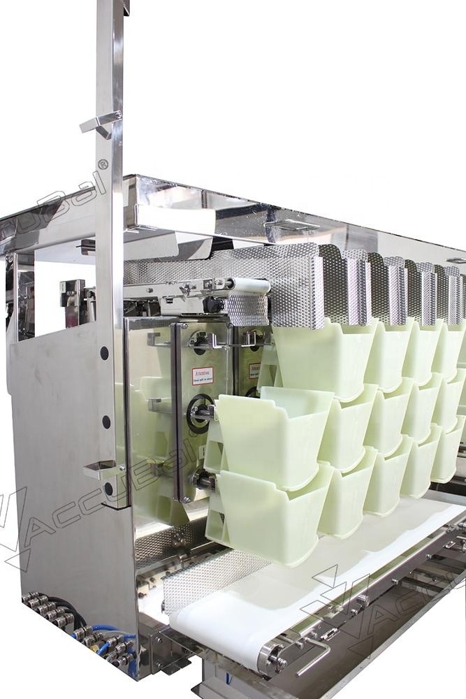 High Speed Kimchi Pickle  Vegetable Linear Combination Weigher Cooked Rice Filling Packing Machine