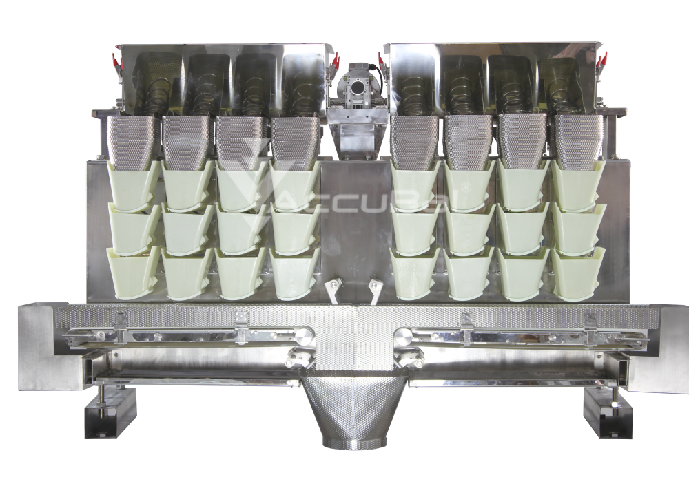 High Speed Kimchi Pickle  Vegetable Linear Combination Weigher Cooked Rice Filling Packing Machine