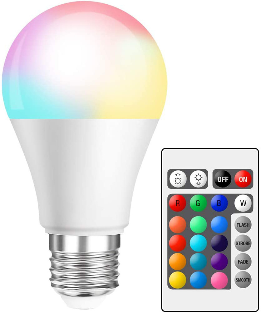 Smart Led Color Light Bulb Remote Dimming Colorful Light Bulb