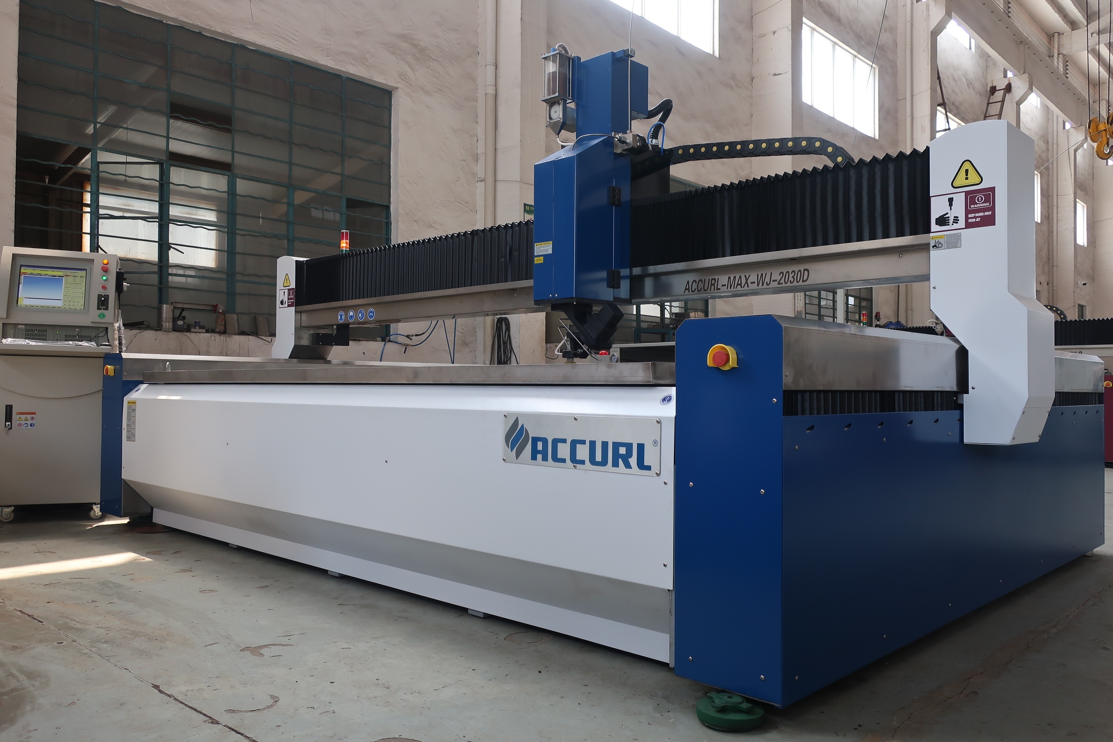 ACCURL 5 Axis 3D Waterjet machine 1530 CNC Water jet Cutting machine for marble granite glass cutting water jet cutter