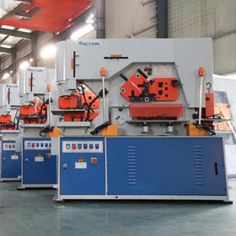 Accurl Brand Hydraulic Iron Worker 250 Ton Capacity Multifunctional Combined Punching Shearing Machine