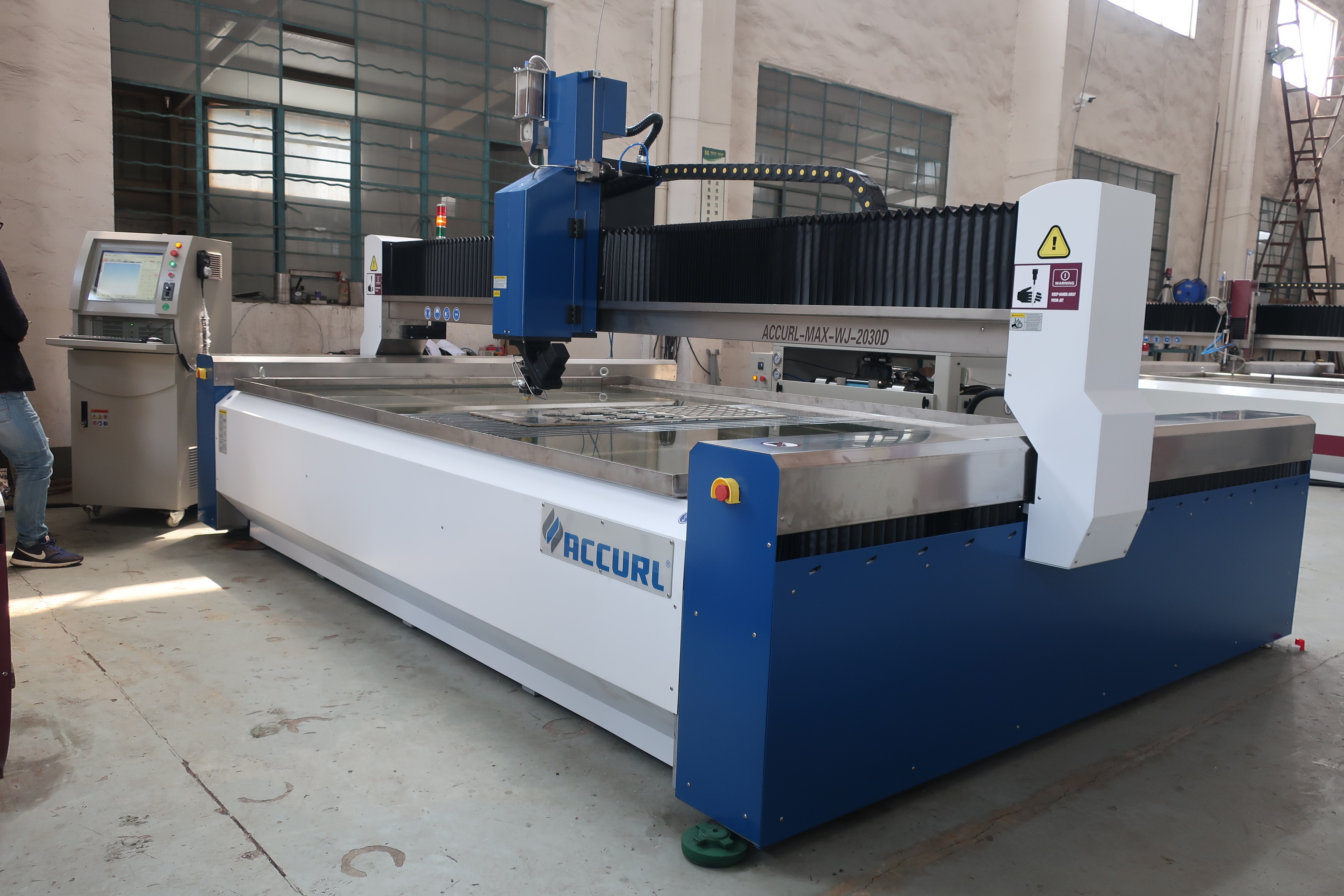 ACCURL 2023 Hot sale water jet marble cutter with high pressure cnc 5axis waterjet cutting machine