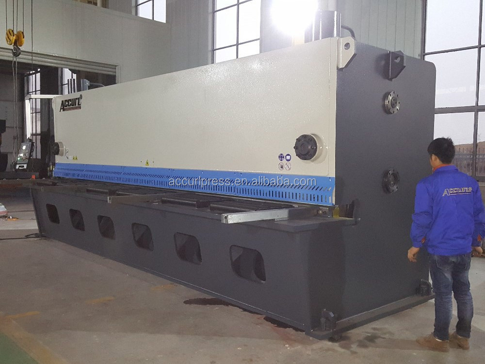 ACCURL New 16mm Hydraulic Guillotine Shearing Machine for Sheet Metal Cutting 6 meters