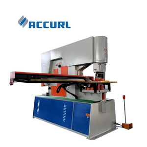 Accurl Brand Hydraulic Iron Worker 250 Ton Capacity Multifunctional Combined Punching Shearing Machine