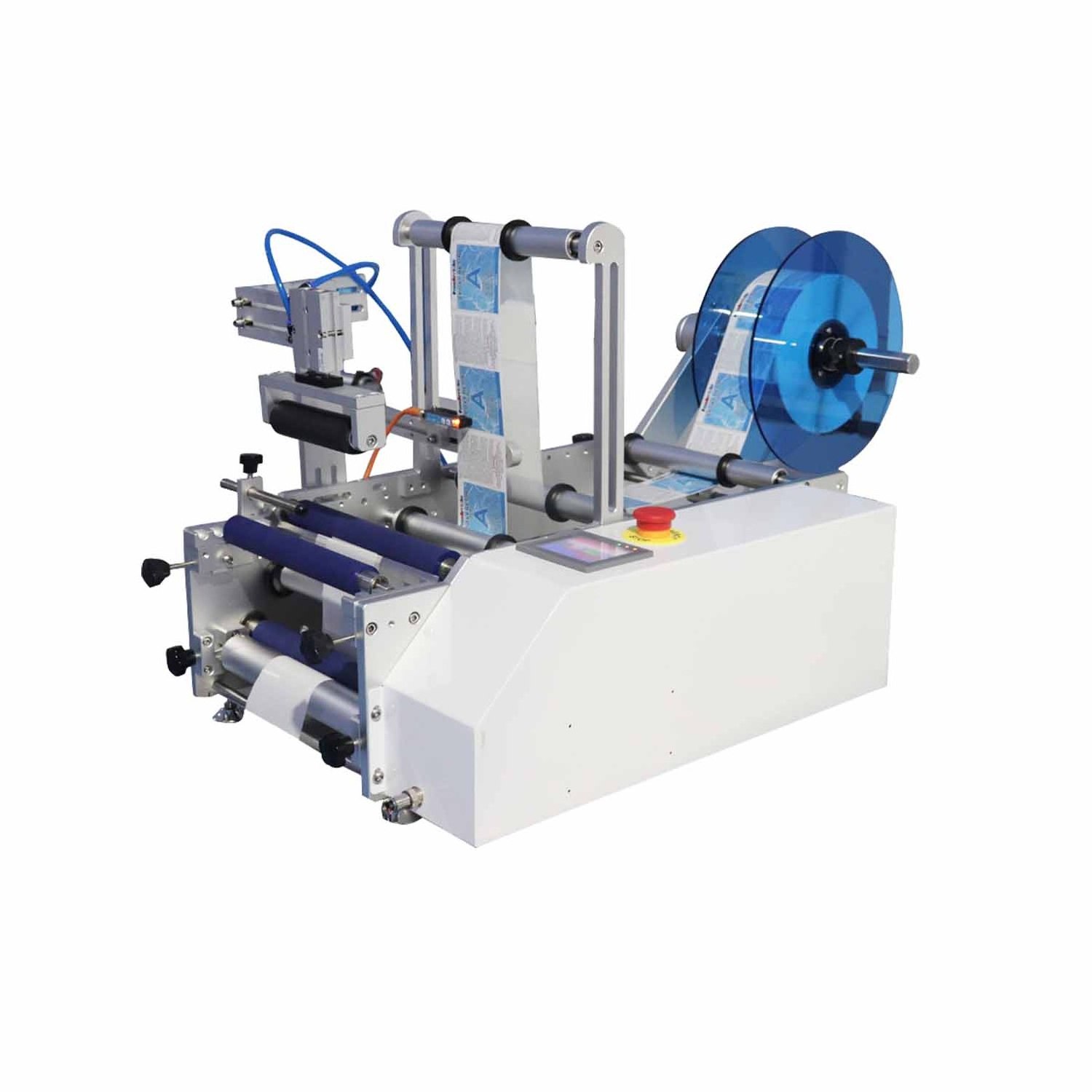 AR-C12 double side semi-automatic round bottle labeling machine