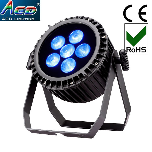 ACD Lighting Wireless Dmx Battery Powered Led Par Can 6*18w RGBWAUV Outdoor Waterproof IP65 LED Stage Lights