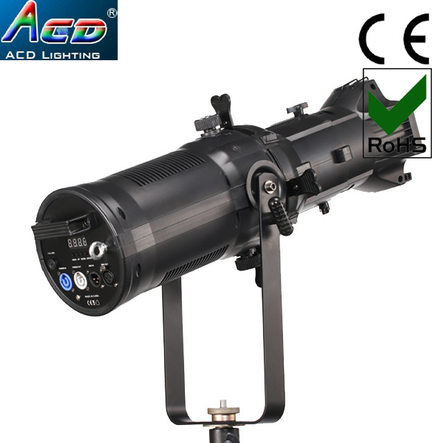 NEW high power 200w Copper pipe heat dissipation CRI>90 leko spot warm white 3200k led ellipsoidal profile spot light