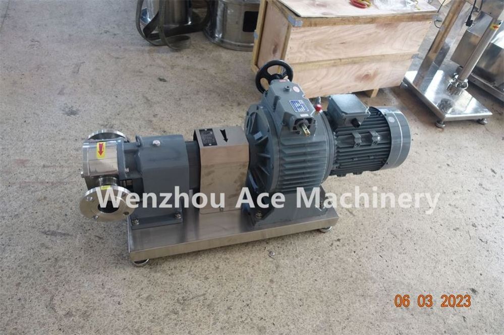 Ace Rotary Vane Water Pump Hand Rotary Drum Pump Diesel Lobe Gear Beverages Transfer Pumps With Trolley