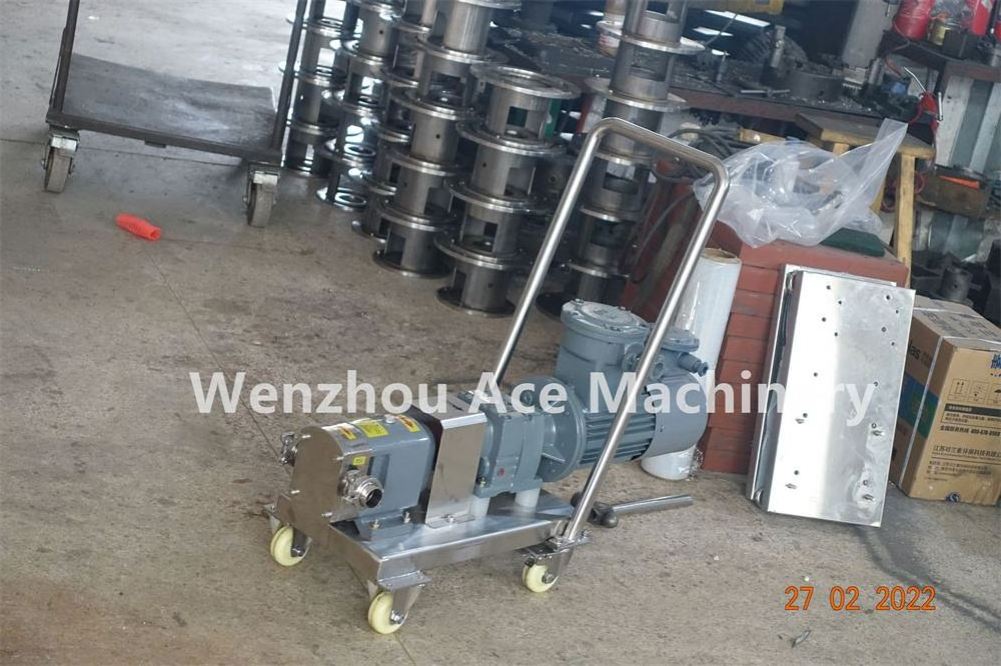 Ace Food Grade Sanitary Stainless Oil Transfer Pump Price Diesel Wine Grease Honey Molasses Food Rotary Lobe Pumps