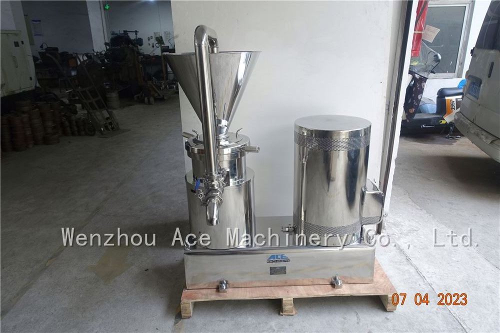 Ce Approved Peanut Butter Grinder With Cooling System/Lab Colloid Mill For Nuts Butter/Tomato Paste Making Machine