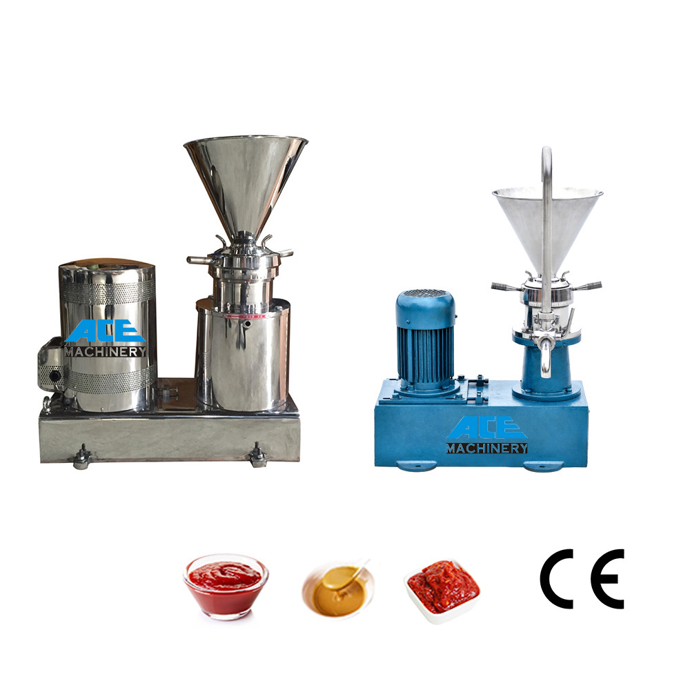 Stainless Steel vertical Colloid Mill For Ketchup Chili Sauce Sesame peanut butter making machine