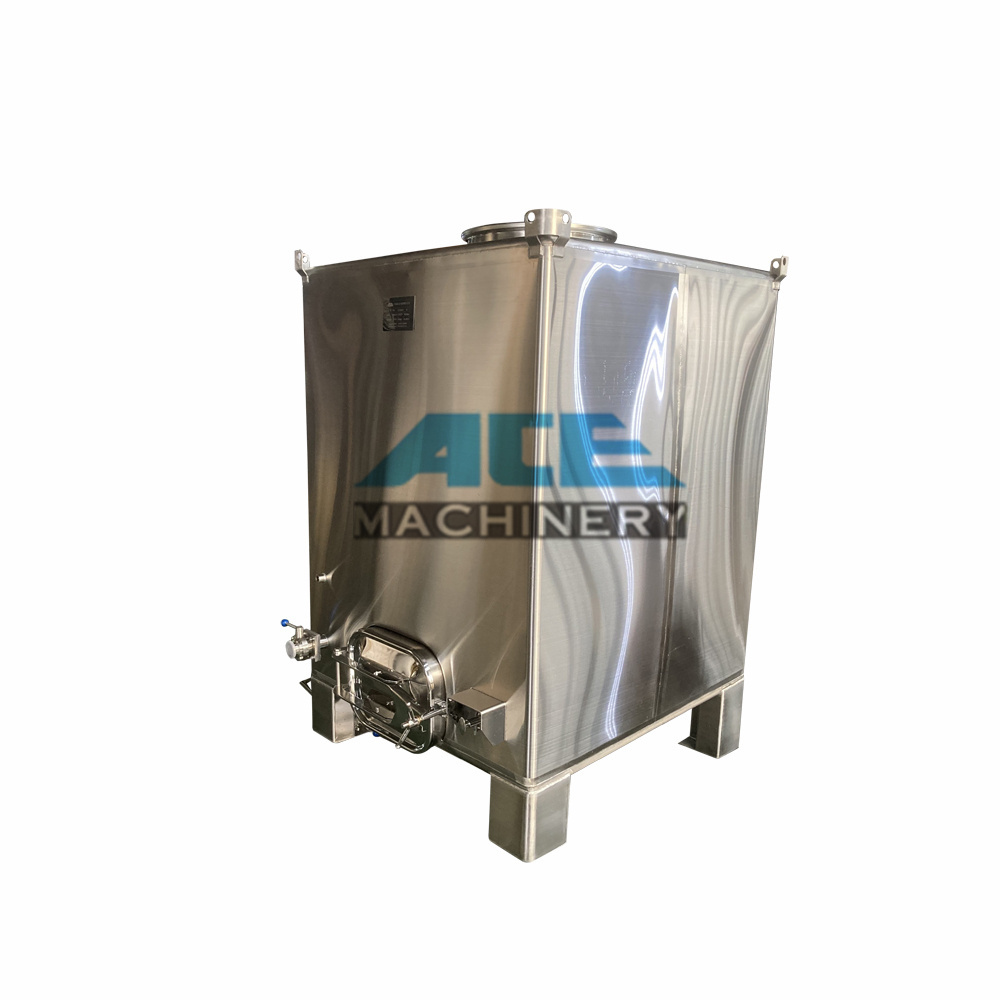 Food Grade Stainless Steel 500 litre 1000 litre Liquid Beer Wine alcohol Storage Tank ibc storage Tank Tote Tank