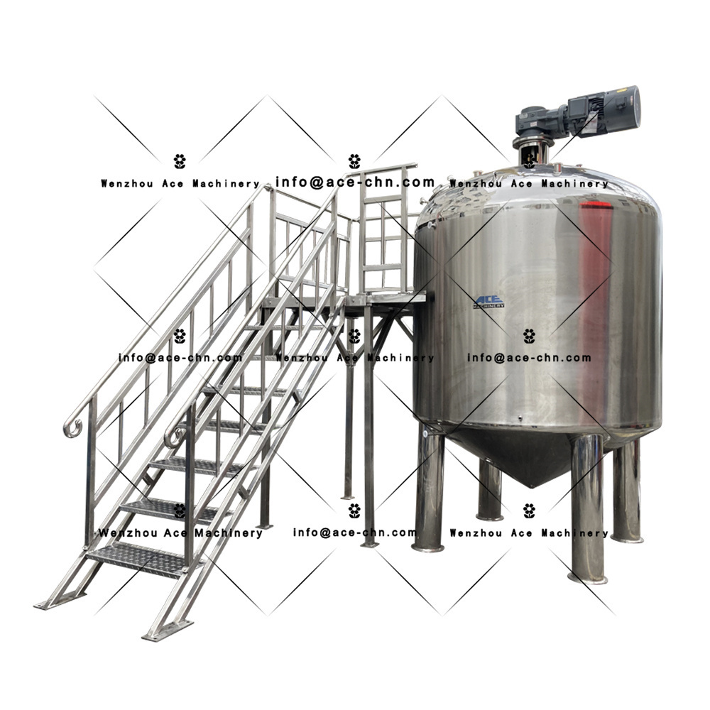 Factory Price Stainless Steel Mixing Tank Liquid Chemical Food Blending Heating Jacket Mixer Tank With Agitator Mixing Tank