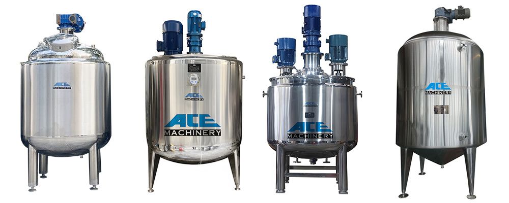 Factory Price Stainless Steel Mixing Tank Liquid Chemical Food Blending Heating Jacket Mixer Tank With Agitator Mixing Tank