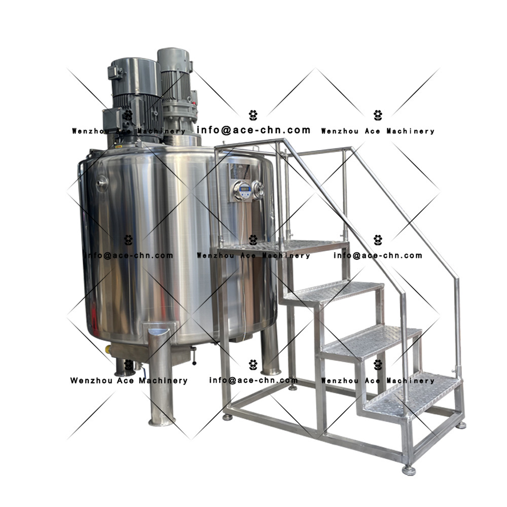 Factory Price Stainless Steel Mixing Tank Liquid Chemical Food Blending Heating Jacket Mixer Tank With Agitator Mixing Tank