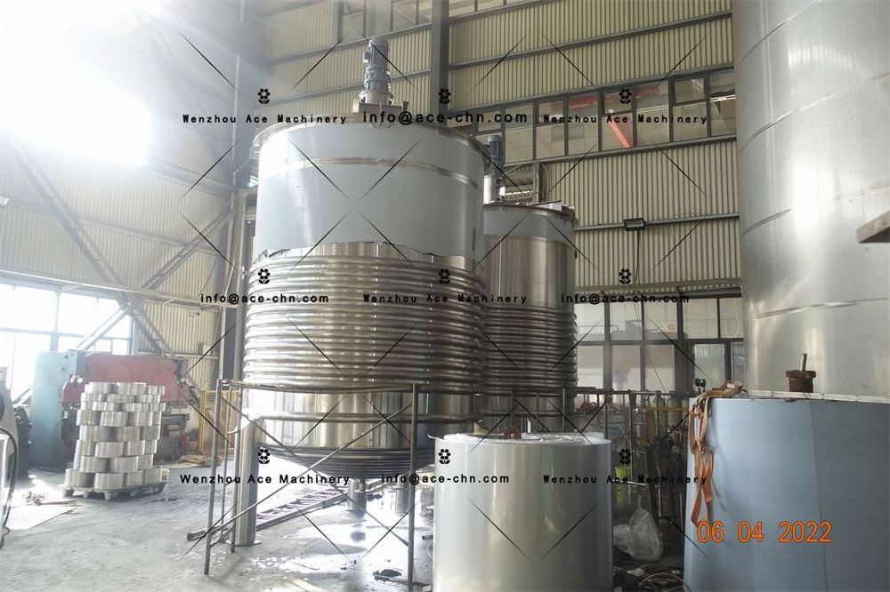 Ace Industrial Stirred Glue Making Agitated And Jacket Reactor For Melt Adhesive Machine Line