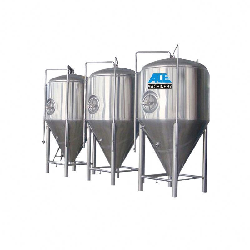 Ace 500L Conical Fermenter 1000L Fermentation Tank Brewing 2000L Fermenters In Stainless Steel