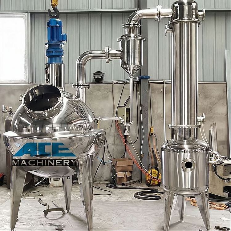 Professional Production Food Processing Equipment Single Effect Vacuum Evaporator Concentrator Equipment For Jam