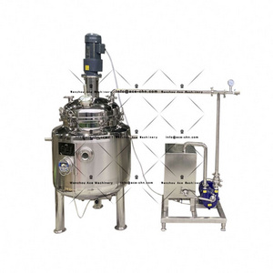 Body Wash Liquid Hand Soap Mixing Tank Vacuum Emulsifier Mixer Homogenizer 50 L Mixing Tank With Heater