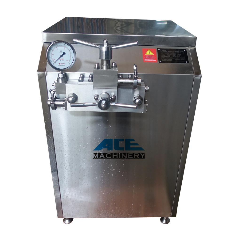 Factory Price High Pressure Homogenizer Cream Fresh Milk Yogurt Homogenizer Machine Industrial Honey Juice Homogenizing