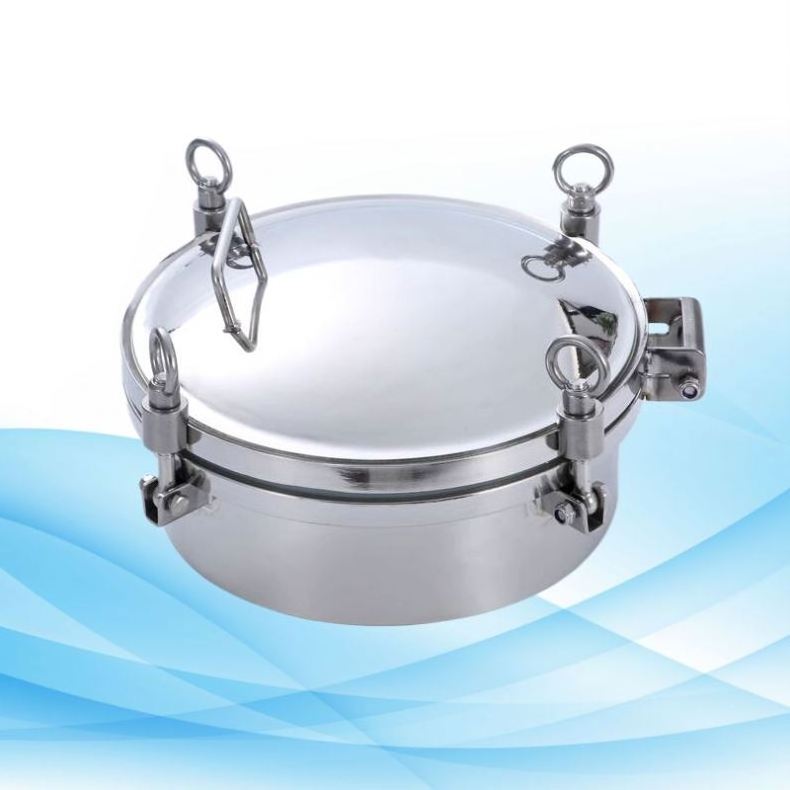 Stainless Steel 304 Sanitary Polishing Round High Pressure Vessel Tank Manhole Cover Manway