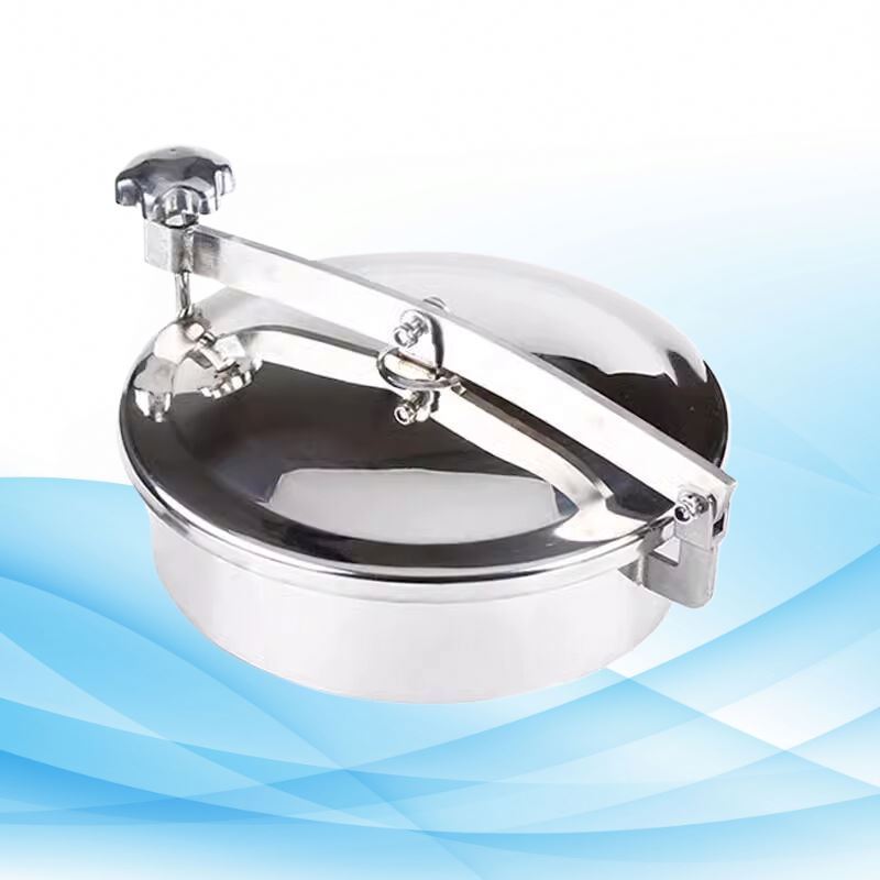 Sanitary Stainless Steel Manhole Sanitary Elliptical Pressure Tank Manway Inward YAC-B Oval Pressure Manway