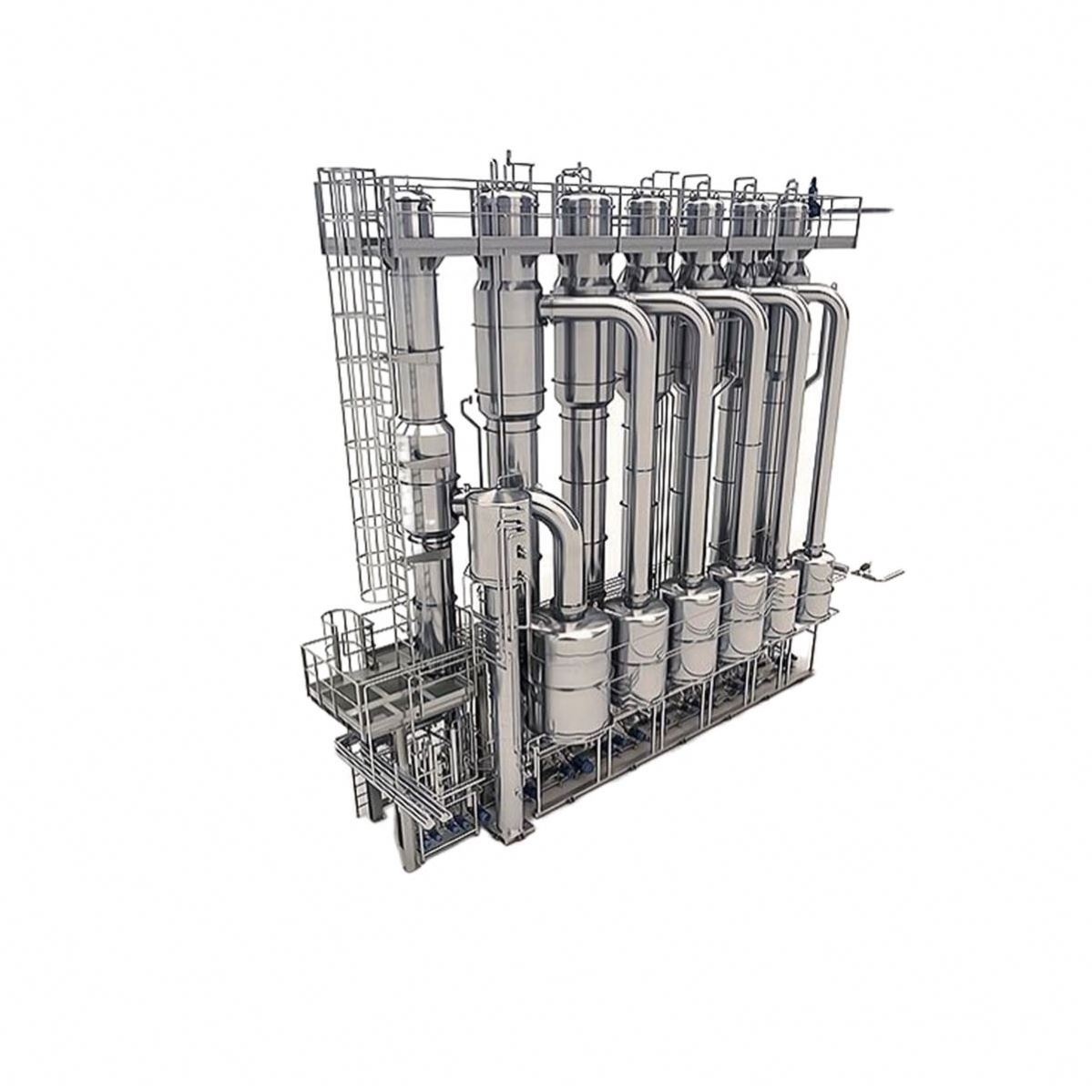 Crystallization Evaporator For Sugar Refinery Syrup Refining System Equipment