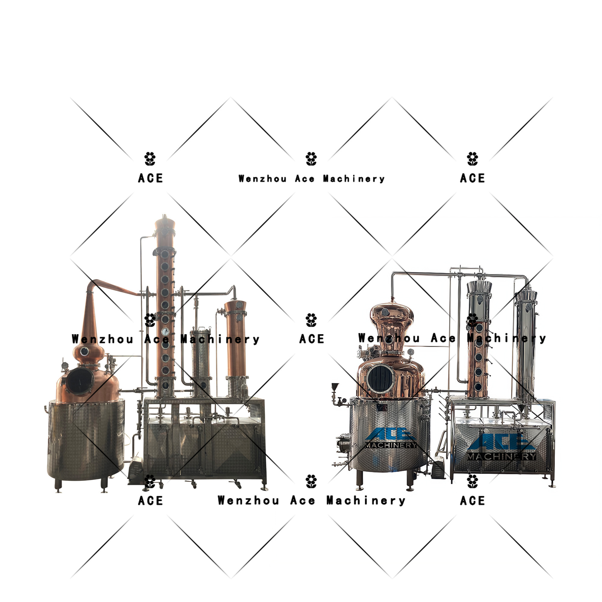 Stainless Steel/Copper/Glass Distillation 100L 200L 300L Alcohol Distillation Column 3 Inch 4 Inch 6 Inch Distillation Machine