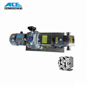 Sanitary Lobe Rotor Pump With Console Electric Ce Rotary Pump Lube Pump Horizontal Variable Speed Motor Diesel 25-100 MM