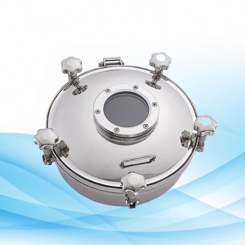 Stainless Steel 304 Sanitary Polishing Round High Pressure Vessel Tank Manhole Cover Manway