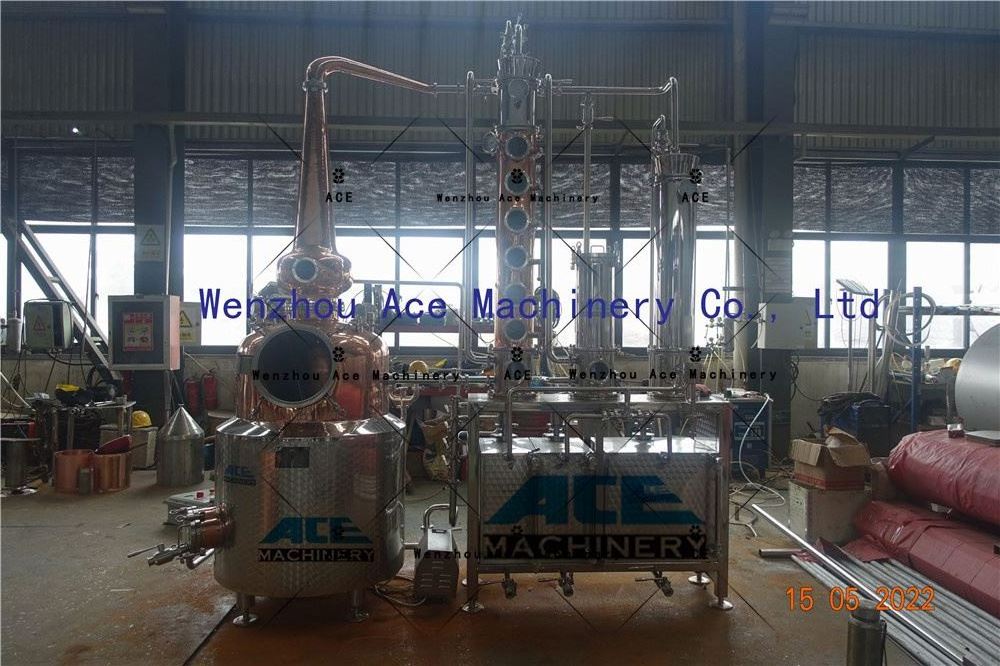 Stainless Steel/Copper/Glass Distillation 100L 200L 300L Alcohol Distillation Column 3 Inch 4 Inch 6 Inch Distillation Machine