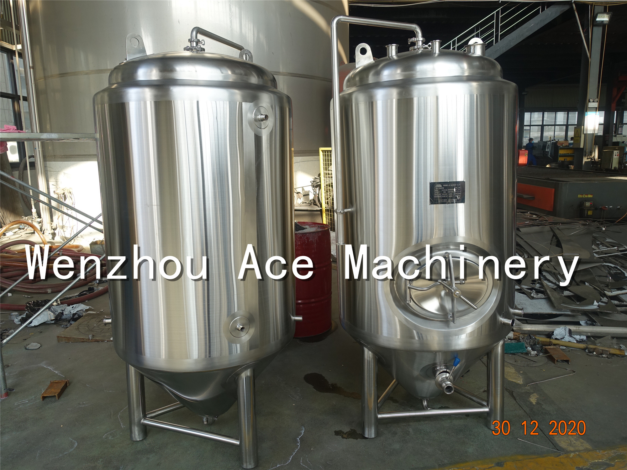 30L 50L 100L Home Brew Beer Fermentation Tank Conical Fermenter Stainless Steel Brewing Equipment Commercial Kettle