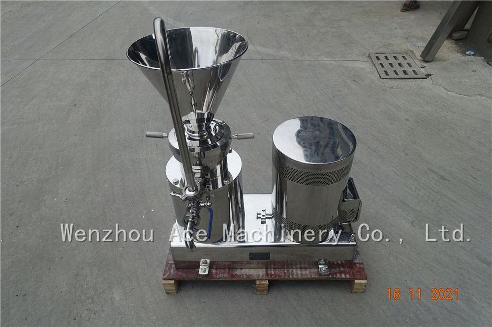 Ce Approved Peanut Butter Grinder With Cooling System/Lab Colloid Mill For Nuts Butter/Tomato Paste Making Machine