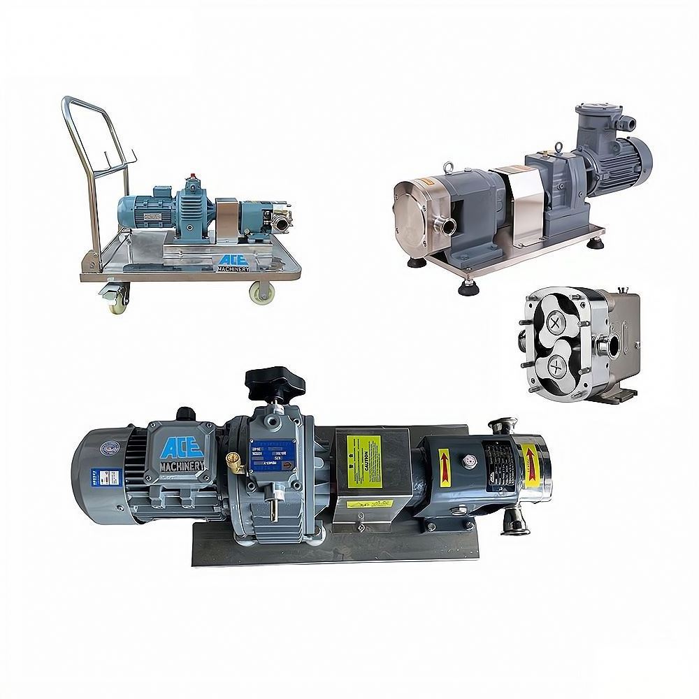 High Efficiency Stainless Steel Olive Oil Rotary Lobe Pump High Viscosity Electric Liquid Paste Transfer Pump