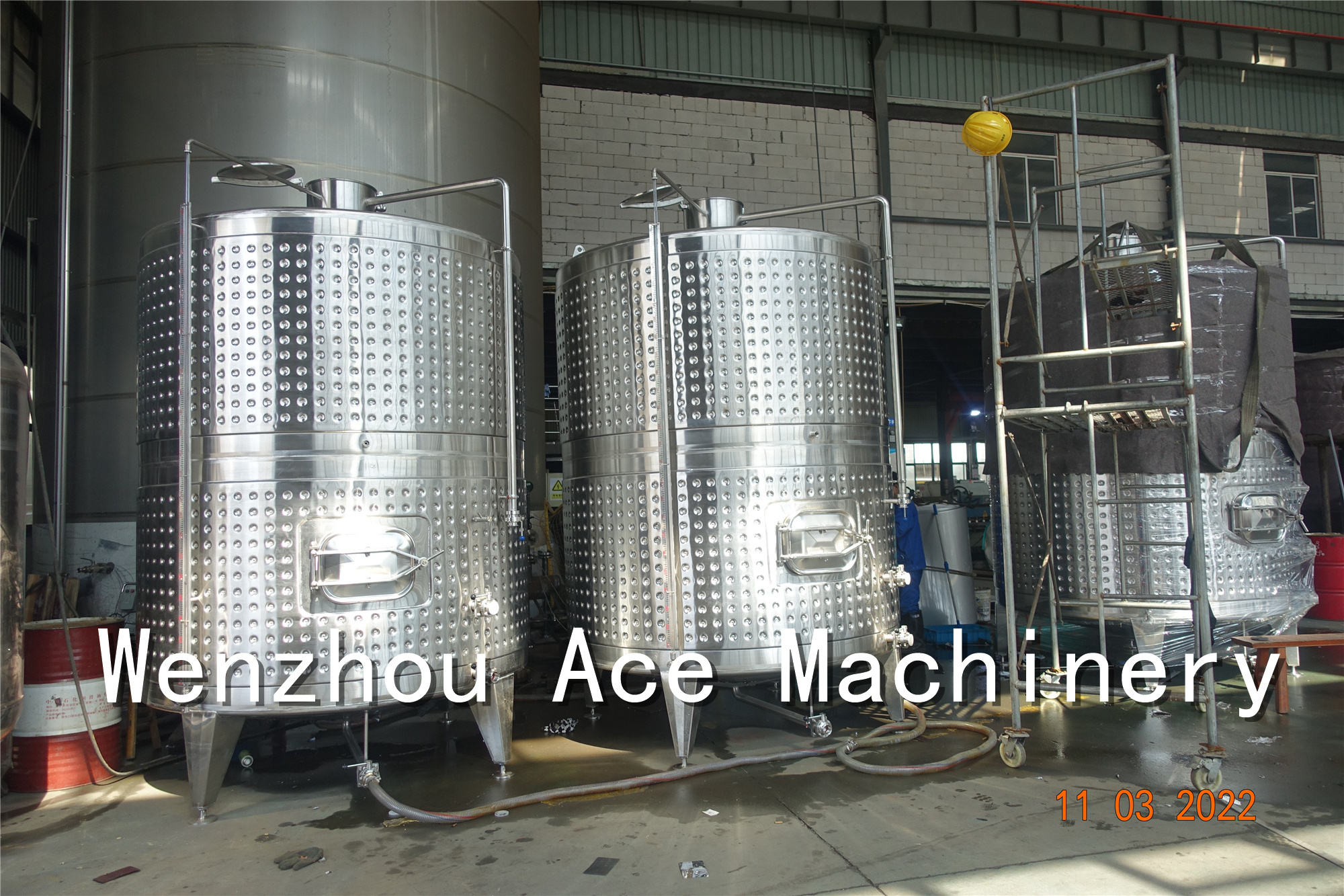 5000L Wine Fermentation Tank Stainless Steel Fermenters For Red Winemaking