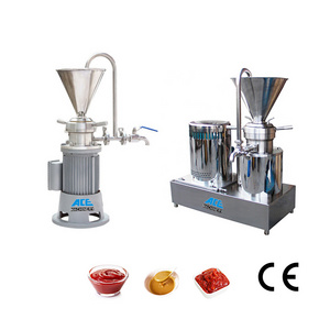 Stainless Steel vertical Colloid Mill For Ketchup Chili Sauce Sesame peanut butter making machine