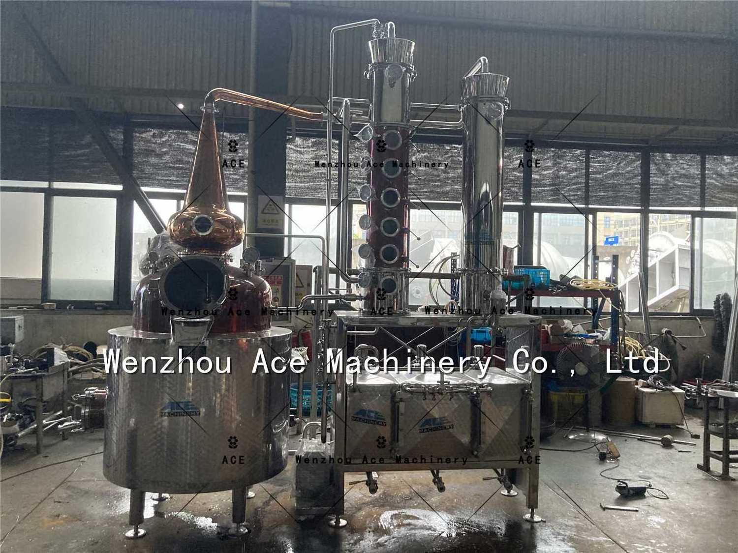 Best Price Distillation 300L 500L 600L Vodka, Whiskey, Gin Copper Moonshine Still