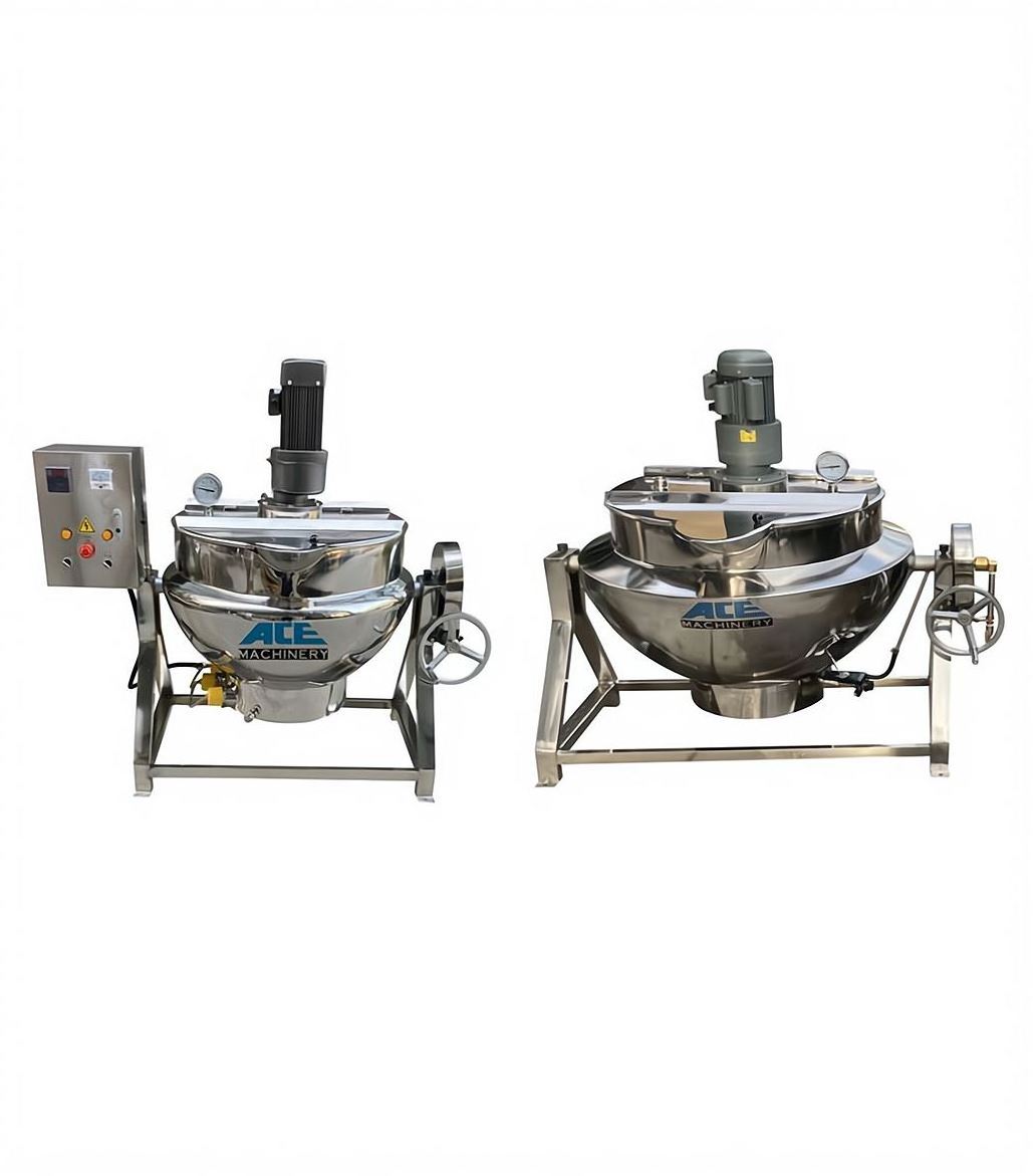 Ace 200L 600L Steam Electric Bear Brewing Fudge Cheese Popcorn Planetary Jacketed Kettle With Agitator