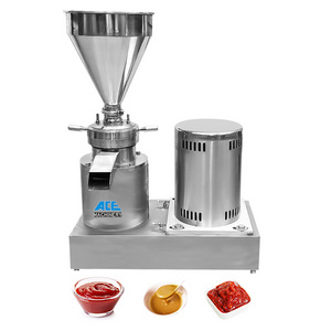 Ce Approved Peanut Butter Grinder With Cooling System/Lab Colloid Mill For Nuts Butter/Tomato Paste Making Machine