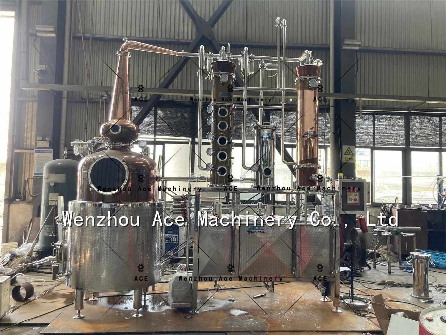 4 Inch 6 Inch 8 Inch Glass Moonshine Still Alcohol Distillation Column With Gin Basket For Vodka, Whiskey, Gin Making