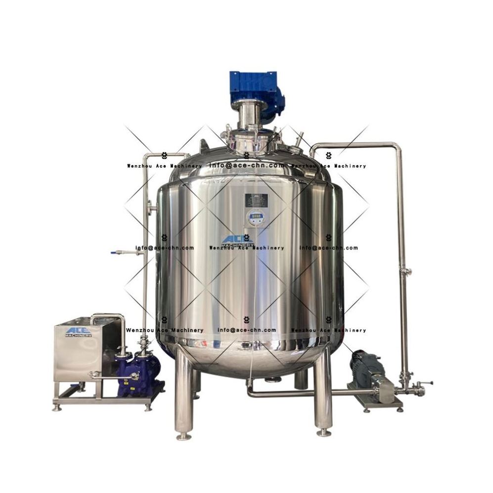 Body Wash Liquid Hand Soap Mixing Tank Vacuum Emulsifier Mixer Homogenizer 50 L Mixing Tank With Heater