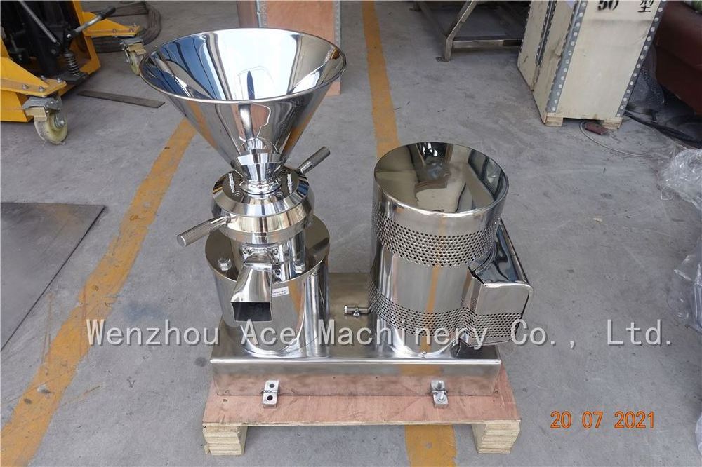 Ce Approved Peanut Butter Grinder With Cooling System/Lab Colloid Mill For Nuts Butter/Tomato Paste Making Machine