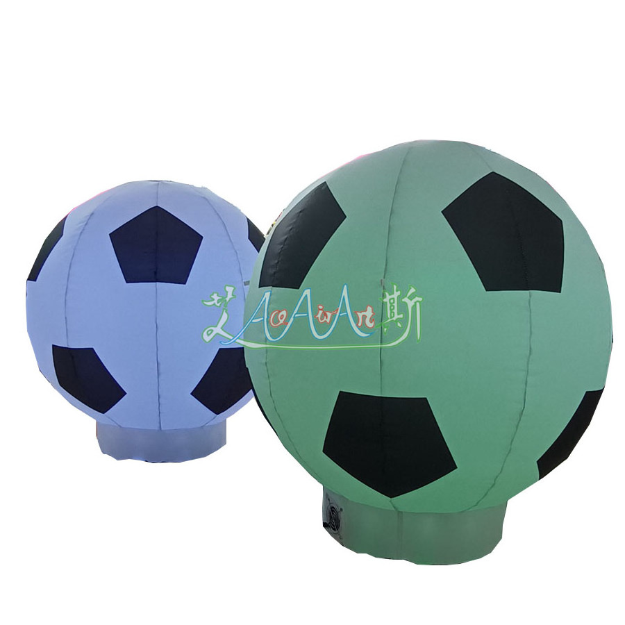 Giant Custom Inflatable Soccer Ball Model Inflatable Football With Led Light For Promotion