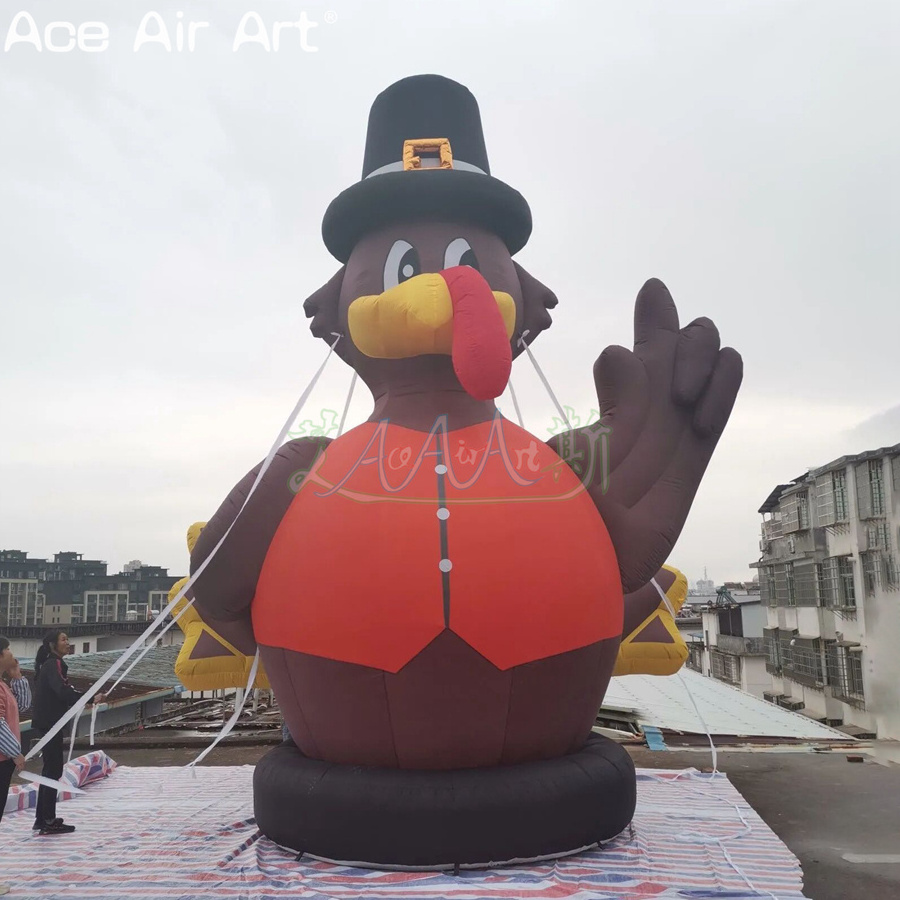 Custom Giant Inflatable Advertising Turkey Model For Thanksgiving Decoration