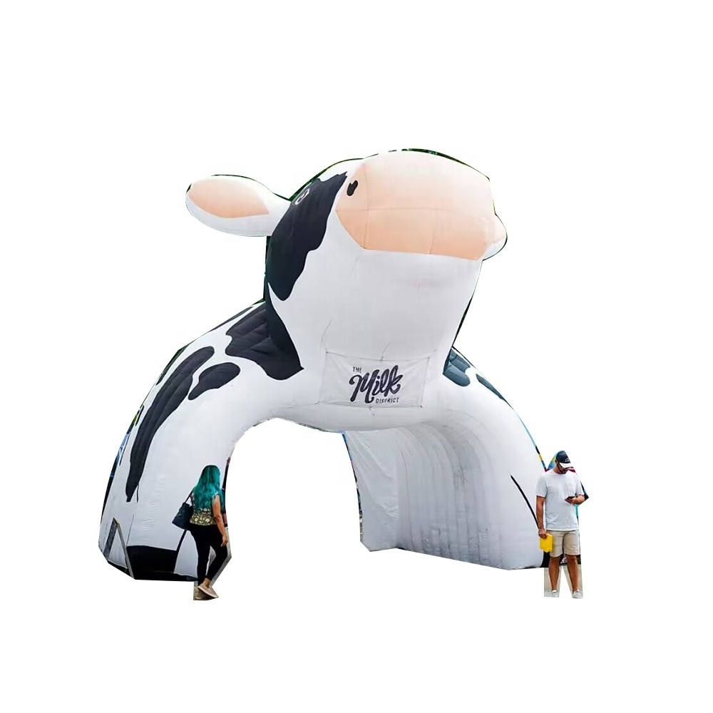 Giant Inflatable Cow Tent Event Party Dome Animal Archway Entrance for Farm Decoration or Display