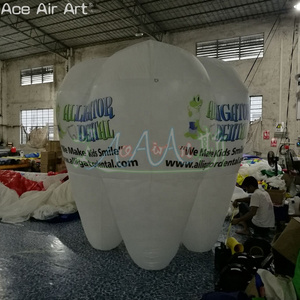 Customized Inflatable Dental Advertising Teeth for Dental World Tooth Love Day Promotion