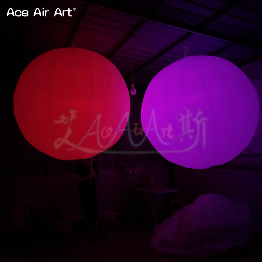 Inflatable Balloons Giant Inflatable LED Light Ball Calling Sphere with Blower for Club Bar Entertainment Advertising