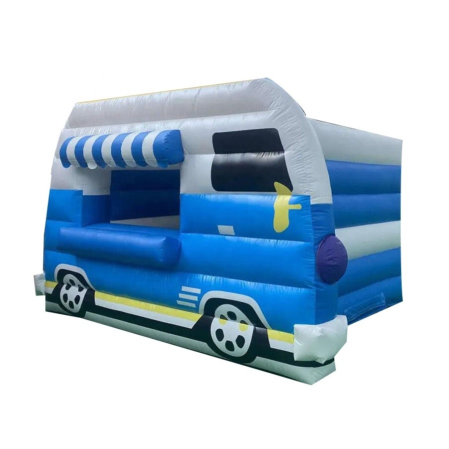 Portable Inflatable Ice Cream Booth Dining Car Tent Inflatable Food Truck for Advertising Promotion